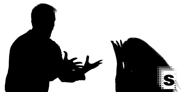 Man And Woman Silhouettes Arguing alt