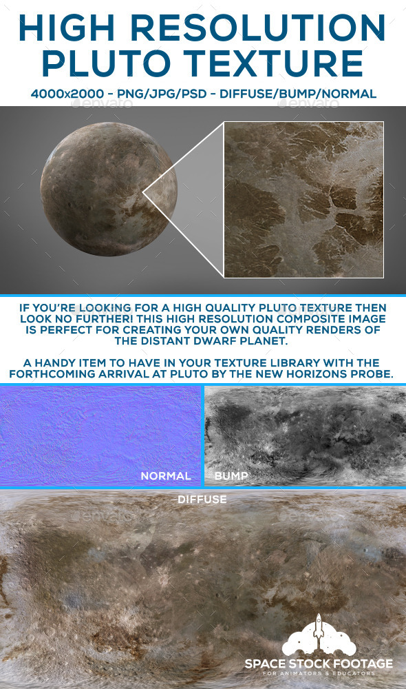 Pluto Texture - 3Docean 10810590