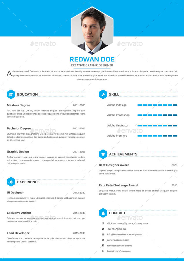 Resume CV, Print Templates | GraphicRiver