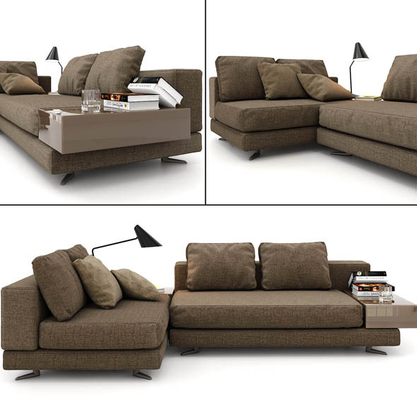 minotti sofa - 3Docean 10814915