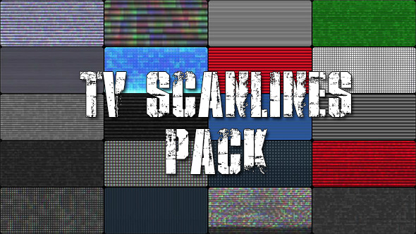 TV Scanlines with Distortion Overlays 