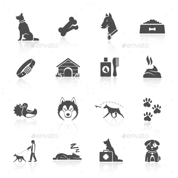 Dog Icons Set