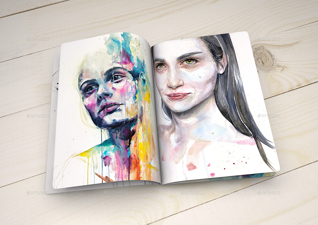 Download Notebook Mock-Up | Sketch Book Mock-Up | Artist by Mock-Up-Militia