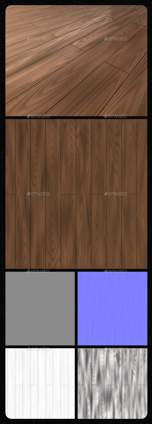 Wood Planks Tile - 3Docean 10815523