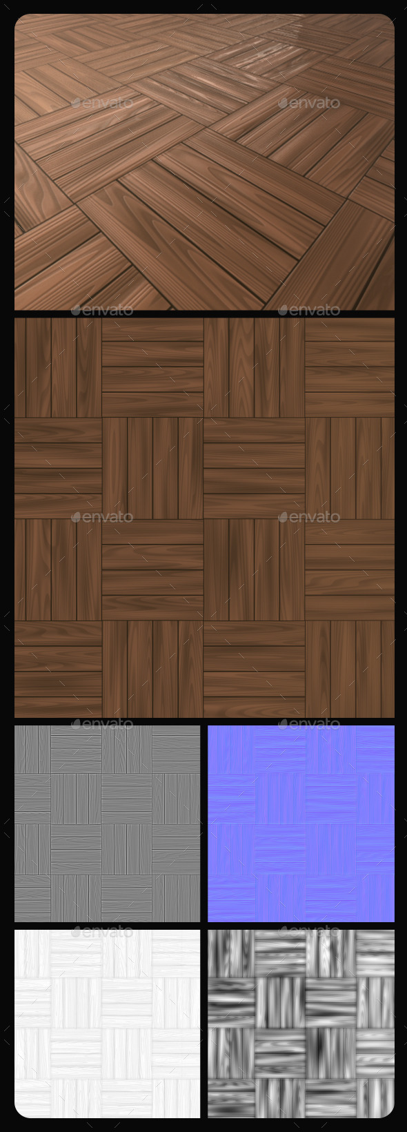 Wood Tile Texture - 3Docean 10816119