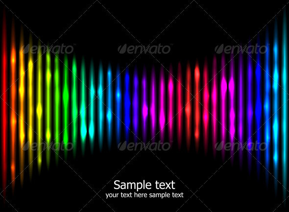 Abstract rainbow colours background eps10 - Backgrounds Decorative