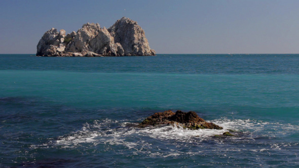 Cliffs in the Sea