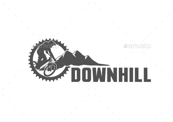 Downhill Sport Logo Template by badron | GraphicRiver