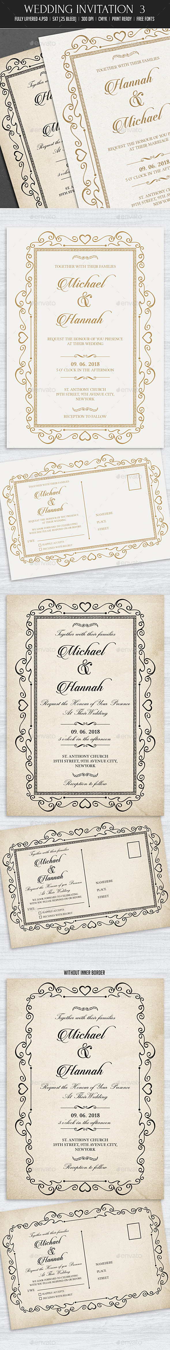 Wedding Invitation 3 - Weddings Cards & Invites