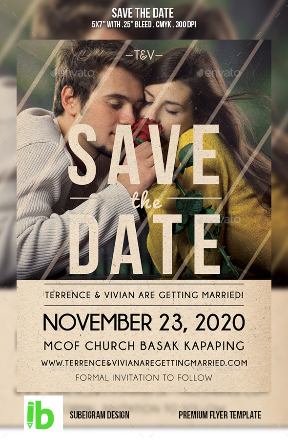 save the date flyer