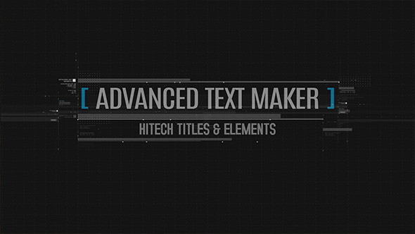 Advanced Text Maker - VideoHive 10833905