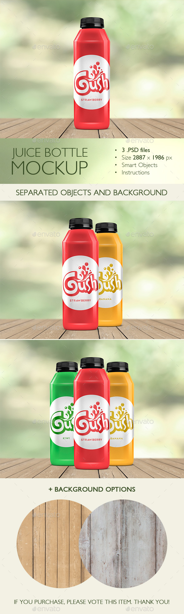 Juice Bottle Mockup