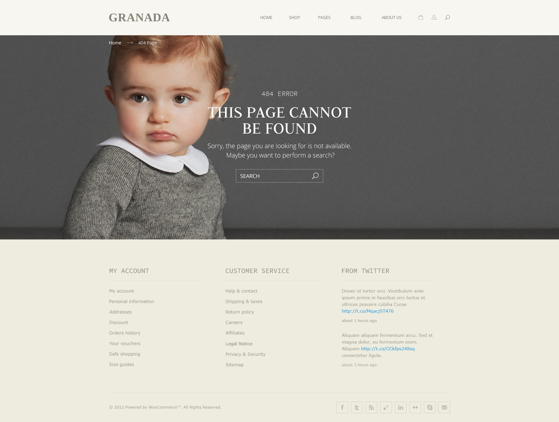 Granada - Responsive eCommerce PSD Template