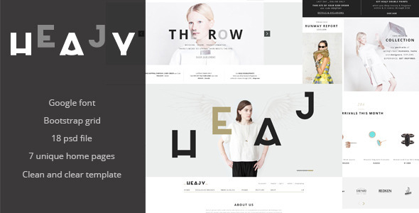 Heajy PSD Template - Creative PSD Templates