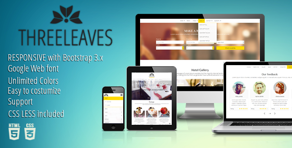 Threeleaves - Responsive - ThemeForest 10653935