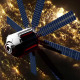 Satellite Over Dark Side of The Earth - VideoHive Item for Sale