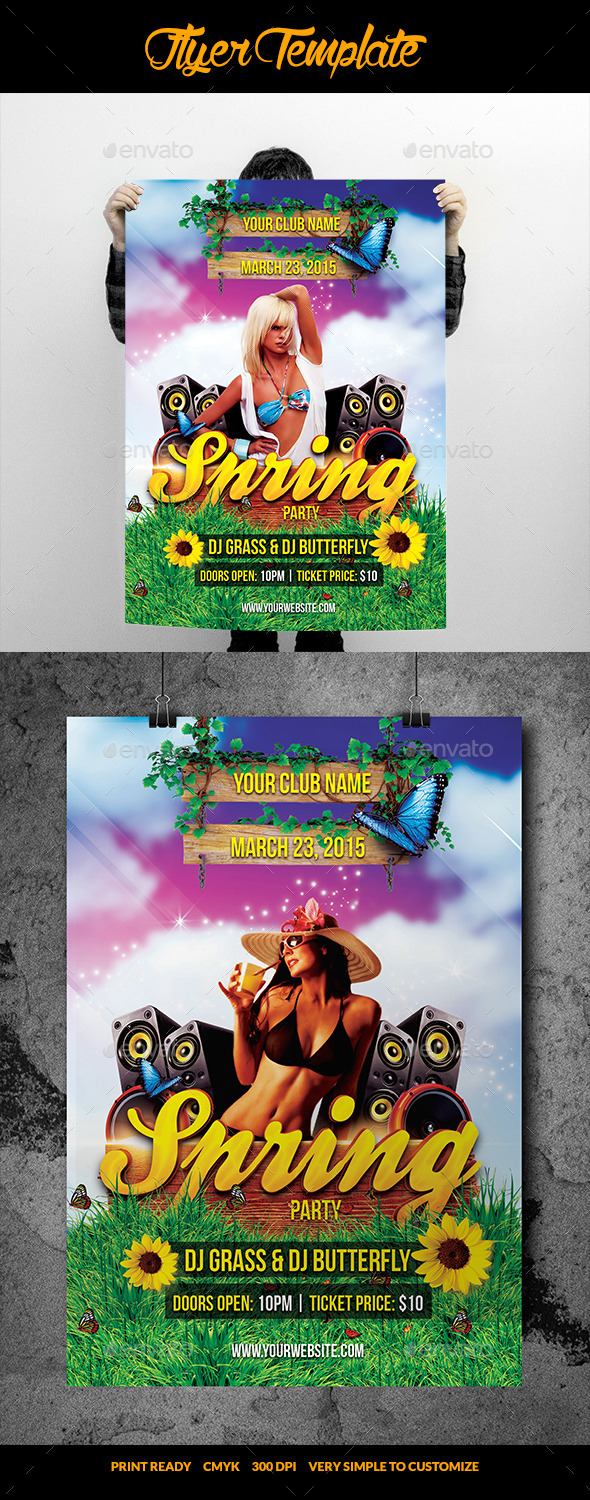 Spring Party Flyer