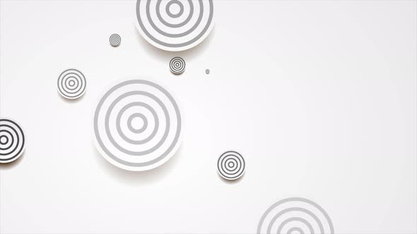 White Circles With Black Rings