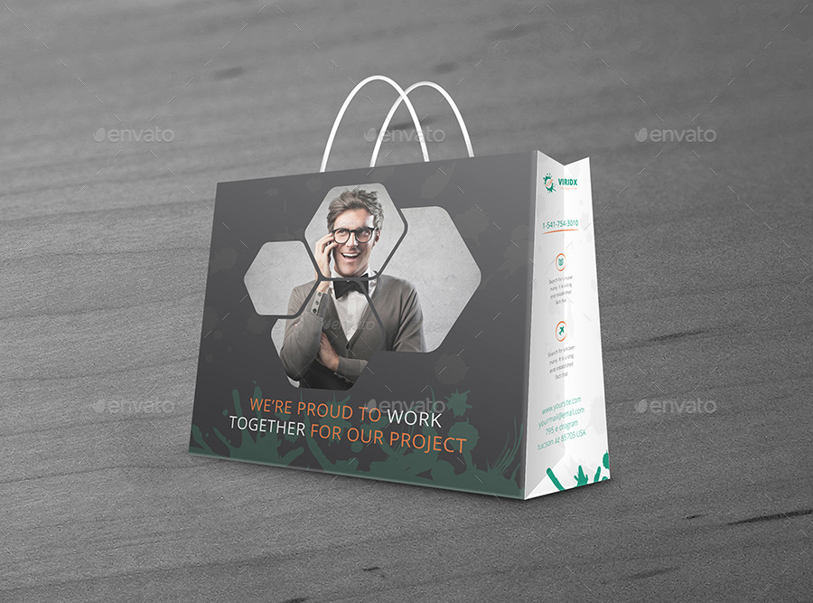 Business Shopping Bag Bundle Template Volume 1, Print Templates