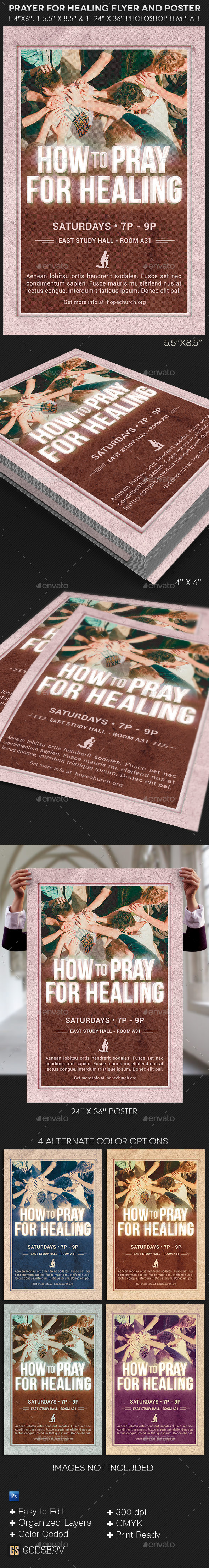 Healing Flyer Poster Template - Church Flyers