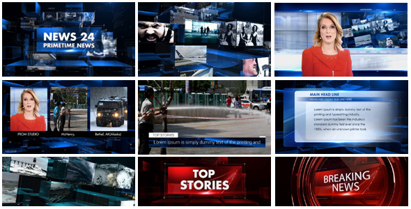 News Broadcast Package - VideoHive 10871050