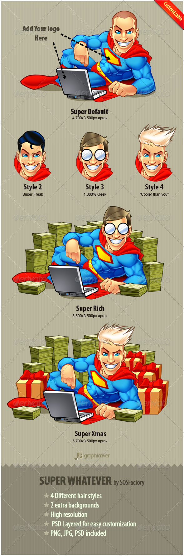 Super Whatever - Characters Illustrations