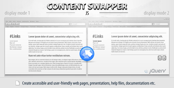 Content Swapper (jQuery) - CodeCanyon 135227