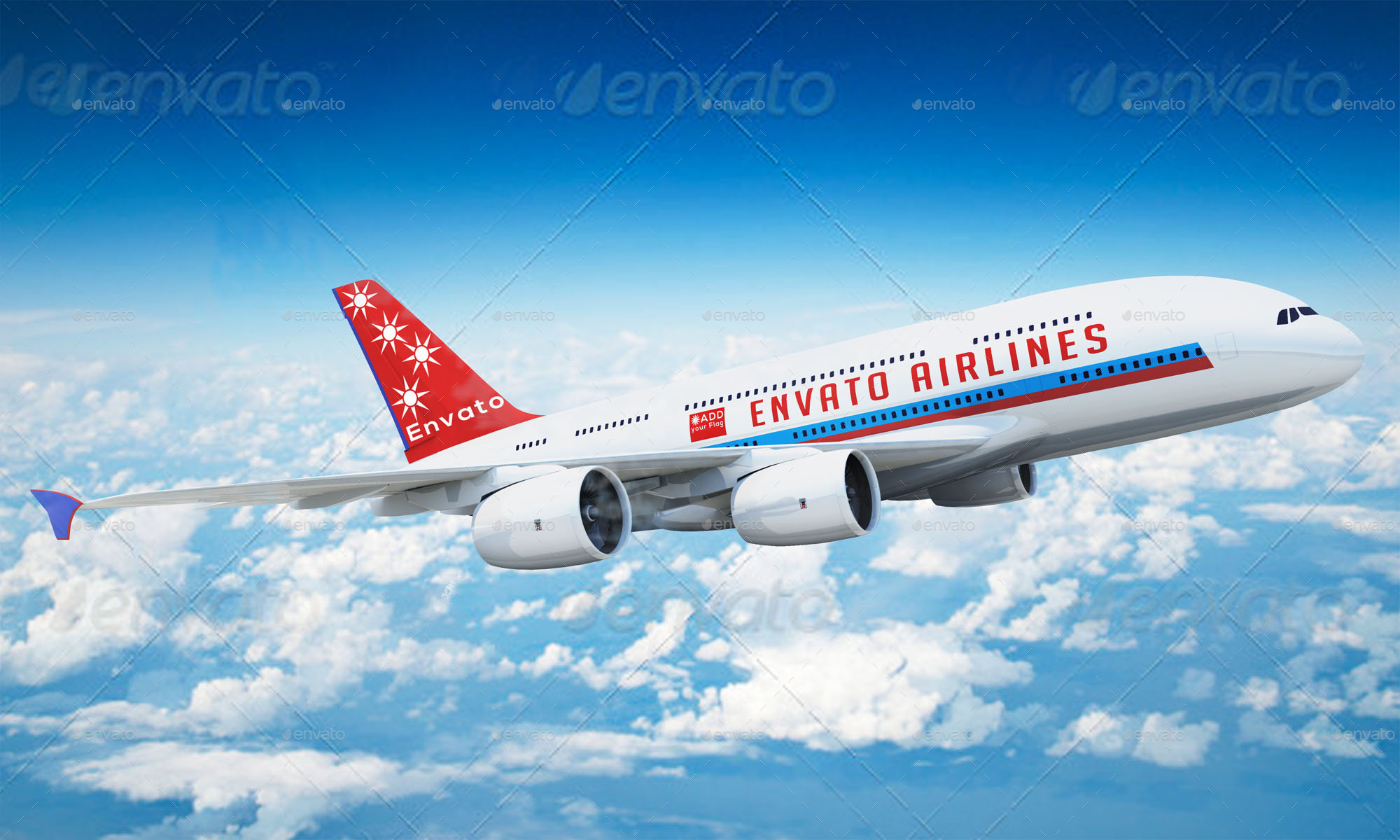 Airplane Advertising Mockup - A380 by Njanimator ...