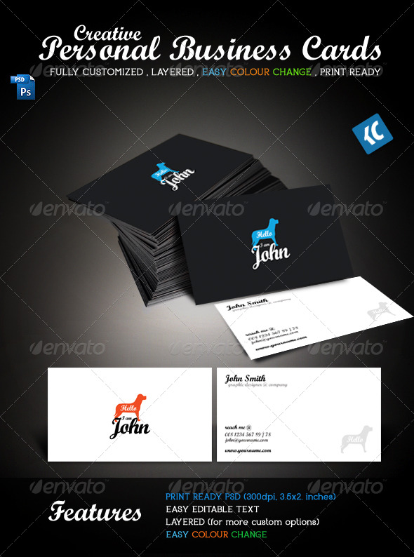 Creative Personal Business Cards - Creative Business Cards