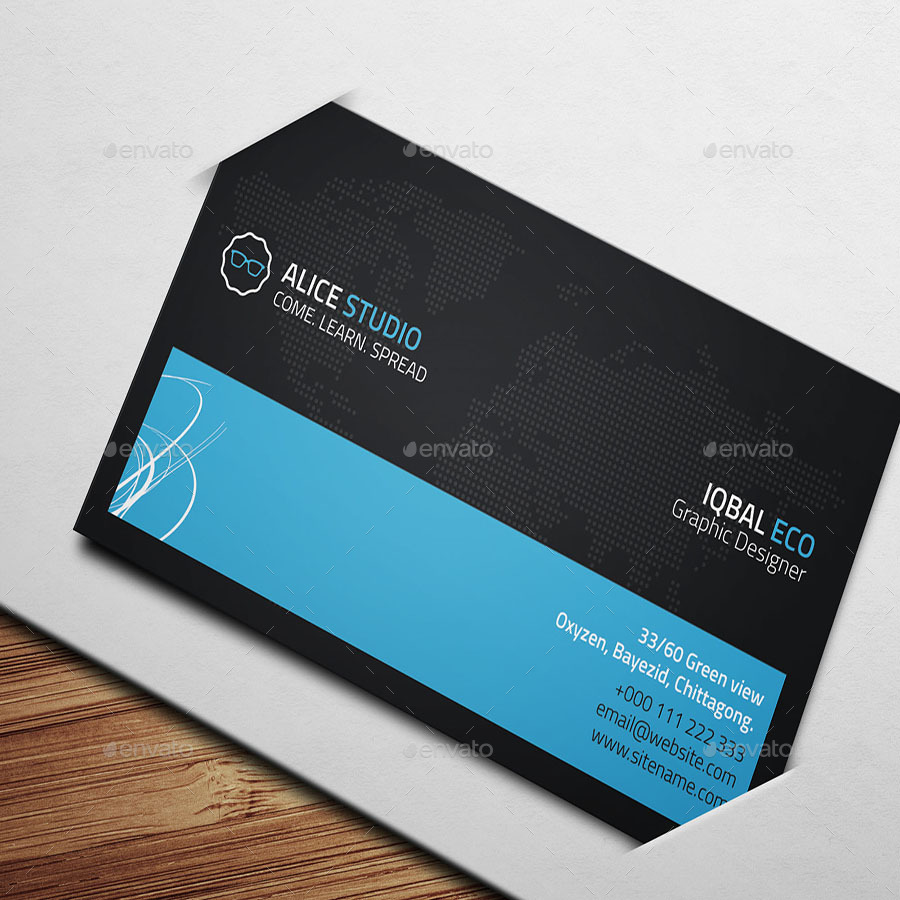 Simple & Creative Business Card Design V-2 by Alice_s | GraphicRiver