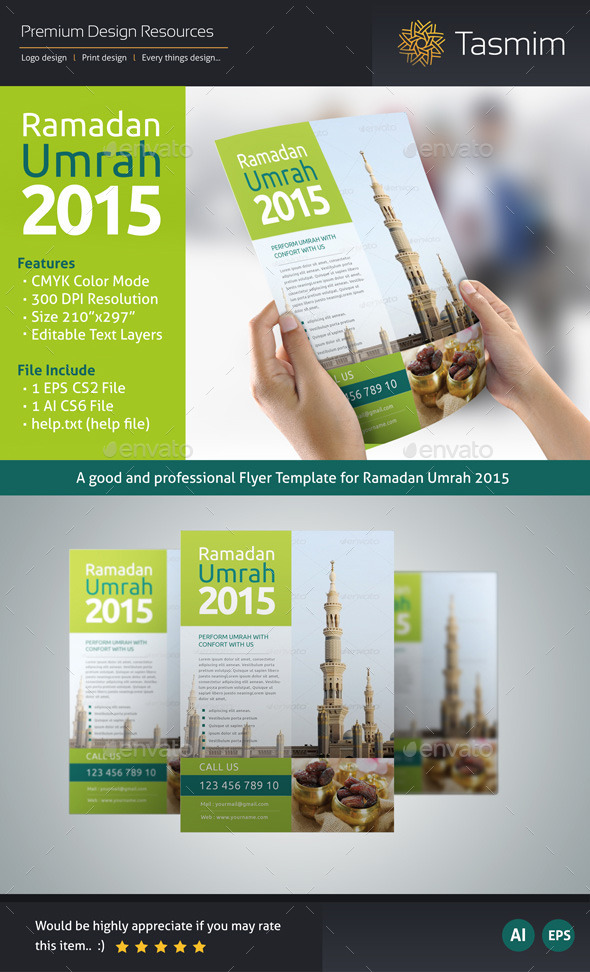 Ramadan Umrah 2015 Flyer Template - Holidays Events