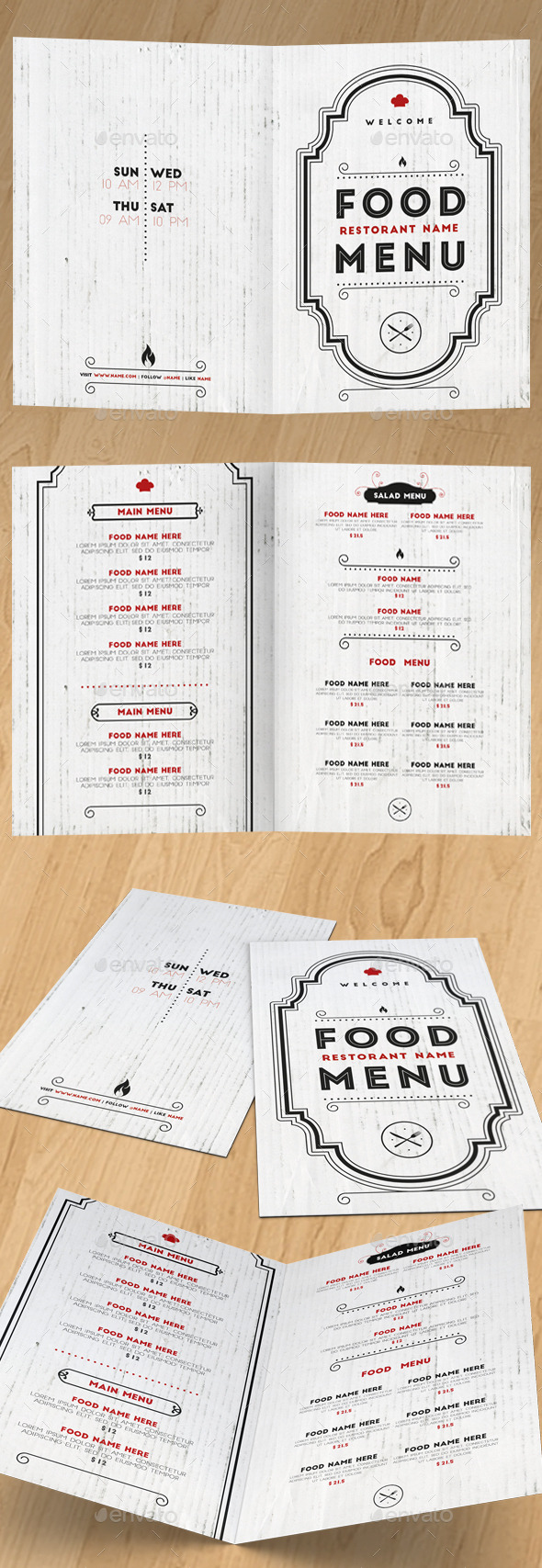 Elegant Food Menu II