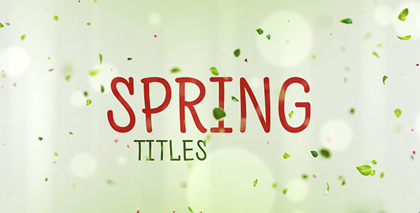 Spring Titles - VideoHive 10892102