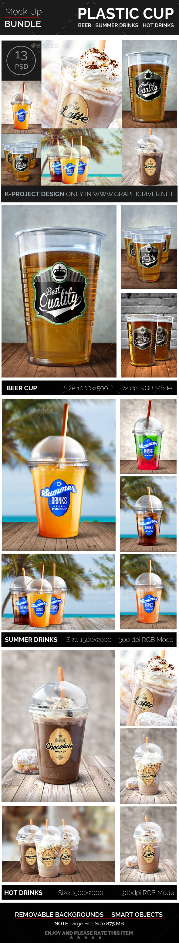 Download Plastic Cup Mock Up Bundle by k-project | GraphicRiver