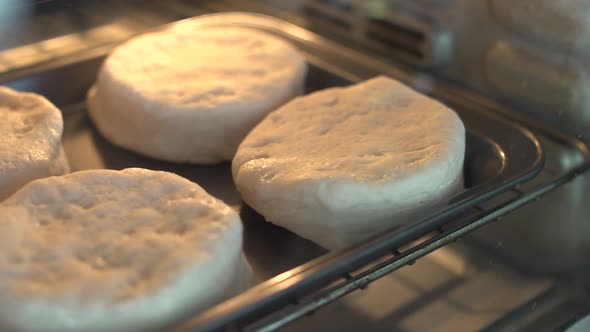 Time-Lapse Of Biscuits Baking