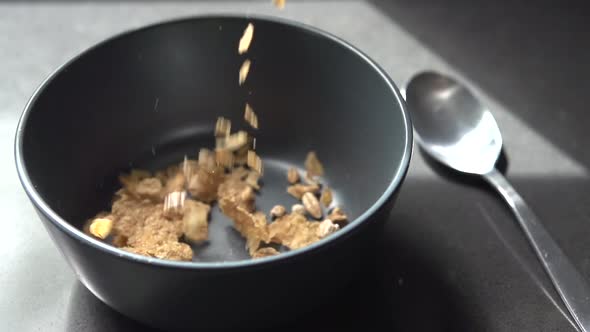 Pouring Cereal Flakes And Milk (6 Of 8)