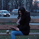Girl Playing on Digital Tablet Outdoors - VideoHive Item for Sale