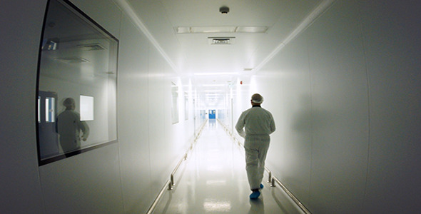 Pharmaceutical Production Clean Room Corridor