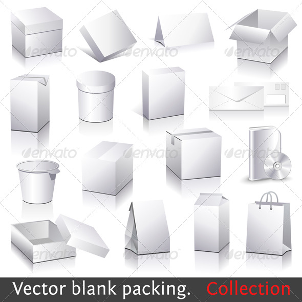 Vector blank packing collection - Concepts Business