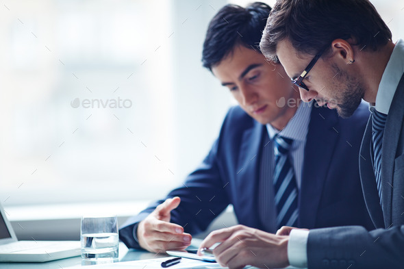 Discussing project - Stock Photo - Images