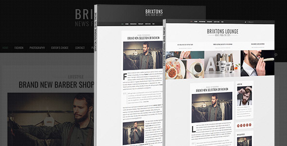 Brixton - Minimal & Personal PSD Blog Template