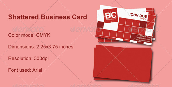 Shattered Business Card