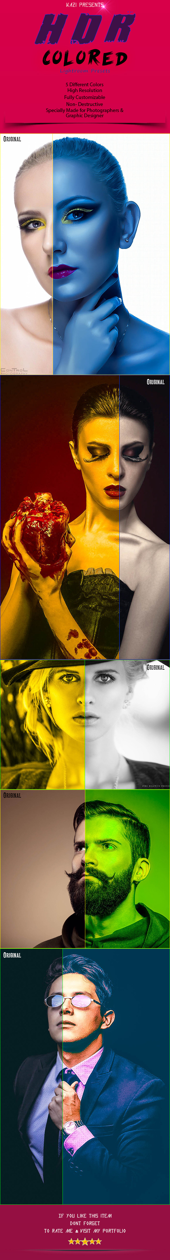 5 HDR Colored Lightroom Presets - HDR Lightroom Presets