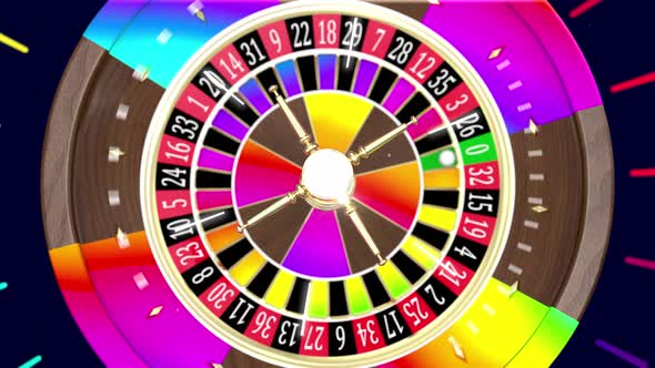 Colorful Roulette With Alpha Transition