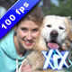 Young Woman Hugging Dog Young Woman Hugging Dog - VideoHive Item for Sale