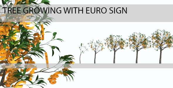 Tree Growing With Euro Sign