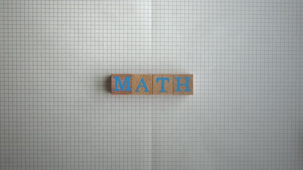 Math Wooden Letters Stop Motion