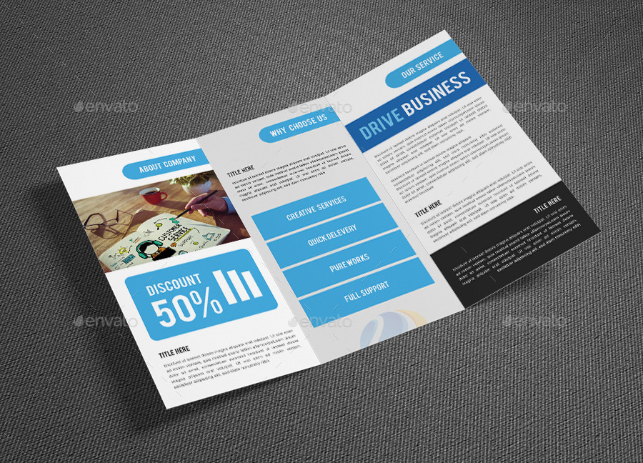 Modern Tri Fold Brochure Template Design By Graphicsdesignator Graphicriver Modern Tri Fold Brochure Template