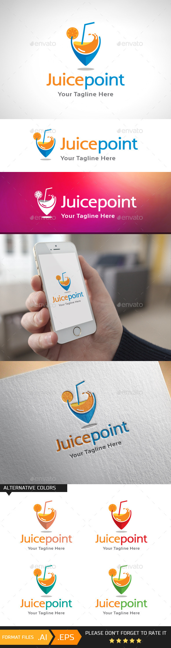 Location Food Logos From Graphicriver