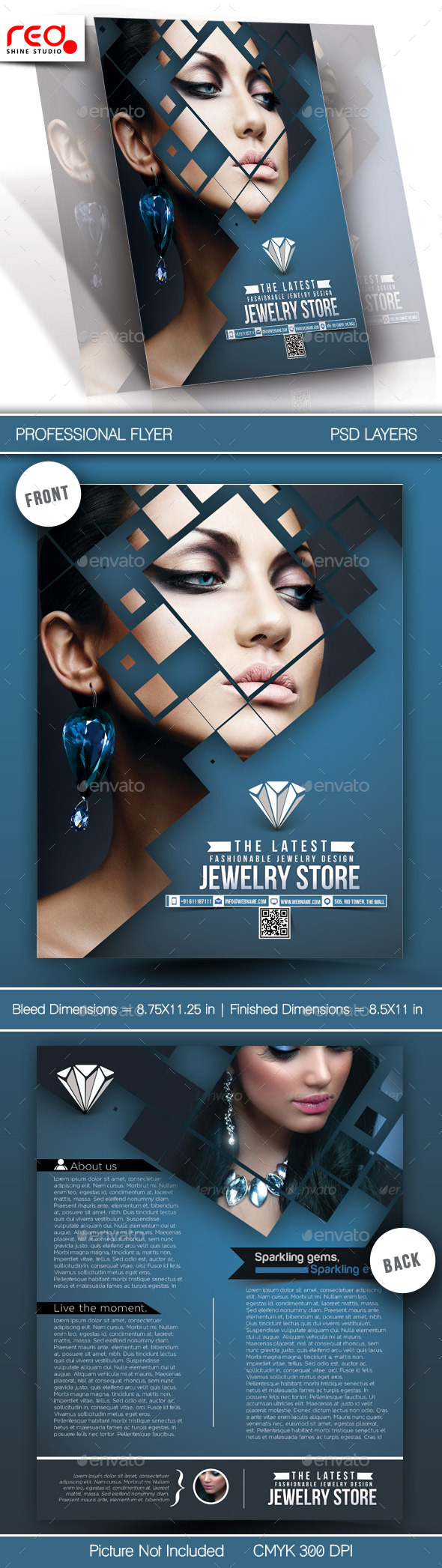 jewelry store flyer template by redshinestudio graphicriver jewerly flyers